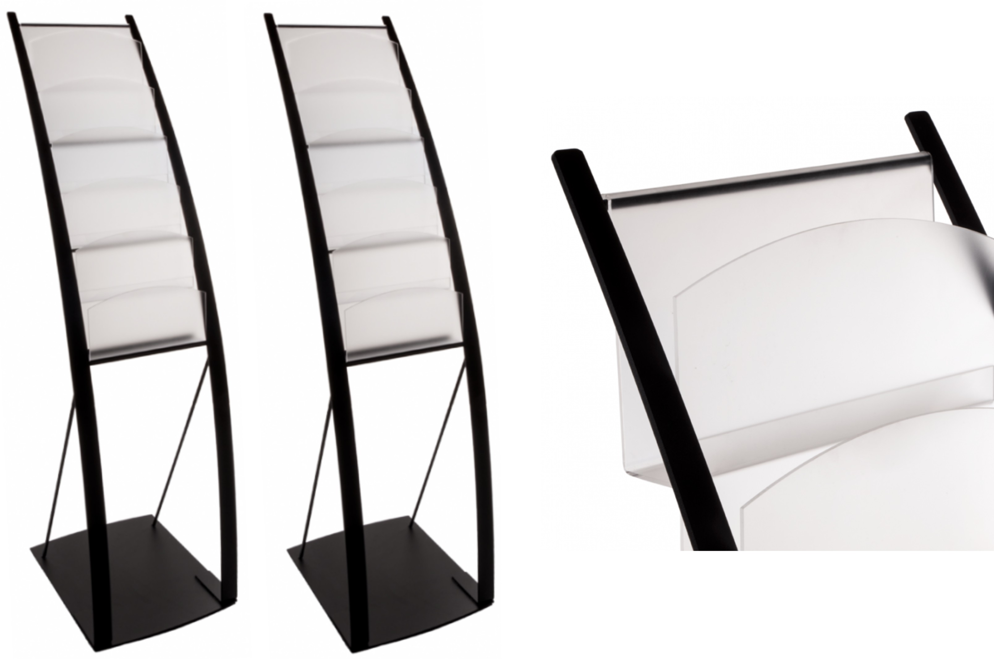 The Onyx Freestanding Literature Display Stand